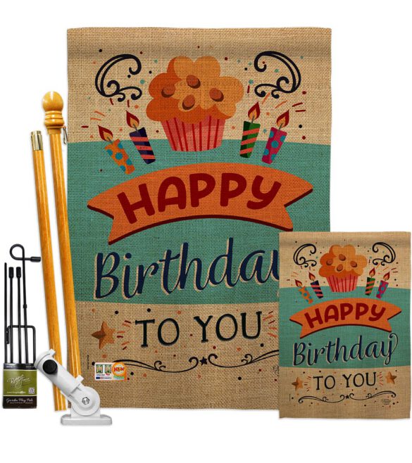 Birthday to You - Party & Celebration Special Occasion Vertical Impressions Decorative Flags HG192197 Made In USA - Image 6