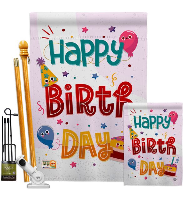 Cute Birthday - Party & Celebration Special Occasion Vertical Impressions Decorative Flags HG192209 Made In USA - Image 6