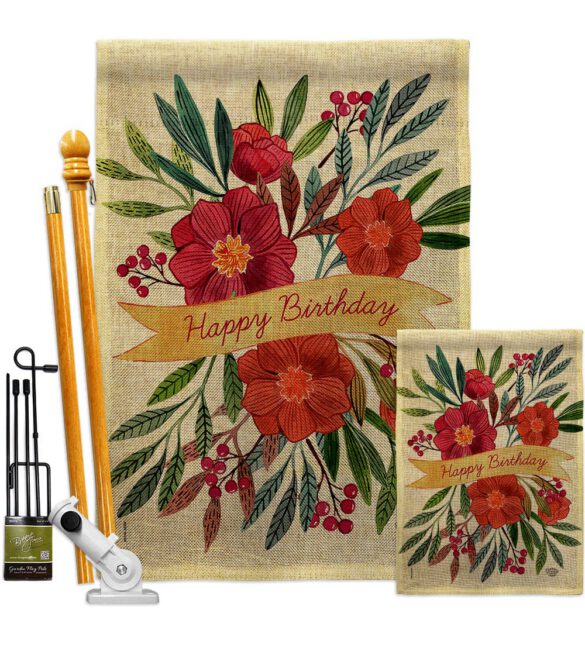 Happy Birthday - Party & Celebration Special Occasion Vertical Impressions Decorative Flags HG192449 Made In USA - Image 16