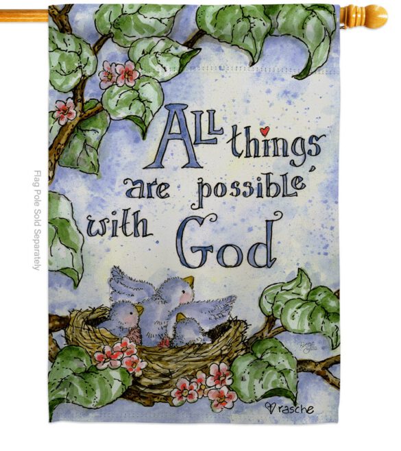 All Things Are Possible With God - Impressions Decorative Garden Flag G165110-BO - Image 3