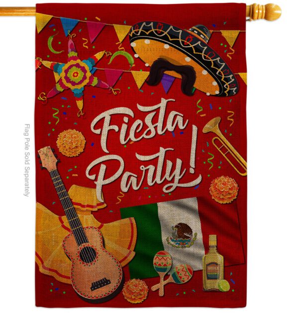 Fiesta Party - Party & Celebration Special Occasion Vertical Impressions Decorative Flags HG115176 Made In USA - Image 12
