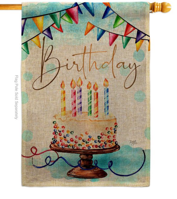 Birthday - Party & Celebration Special Occasion Vertical Impressions Decorative Flags HG115260 Made In USA - Image 14