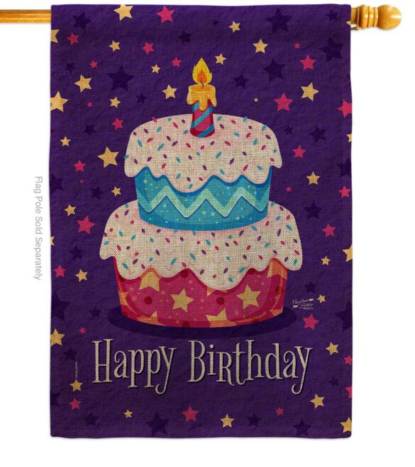 Celerate Birthday - Party & Celebration Special Occasion Vertical Impressions Decorative Flags HG137417 Made In USA - Image 12