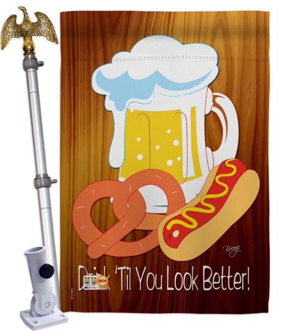 Drink 'Til You Look Better - Party & Celebration Special Occasion Vertical Impressions Decorative Flags HG115065 Made In USA - Image 13