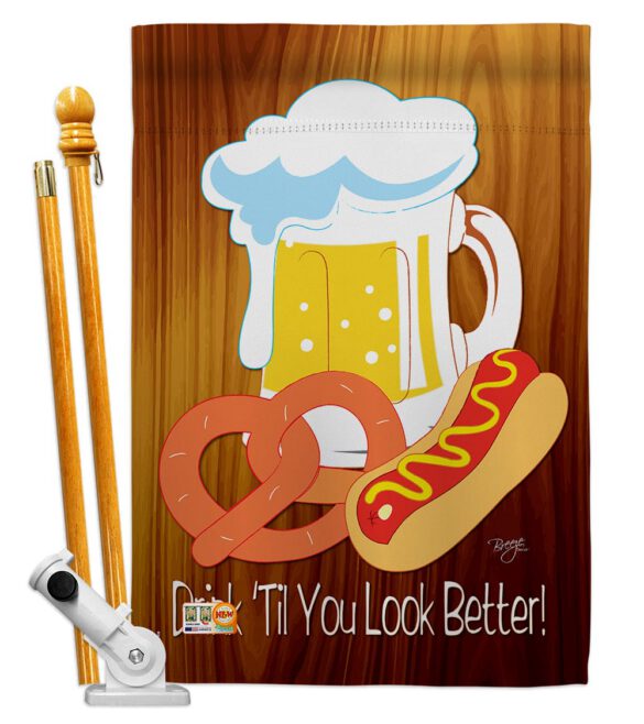 Drink 'Til You Look Better - Party & Celebration Special Occasion Vertical Impressions Decorative Flags HG115065 Made In USA - Image 5