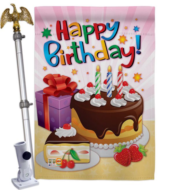 Happy Birthday - Party & Celebration Special Occasion Vertical Impressions Decorative Flags HG115073 Made In USA - Image 13
