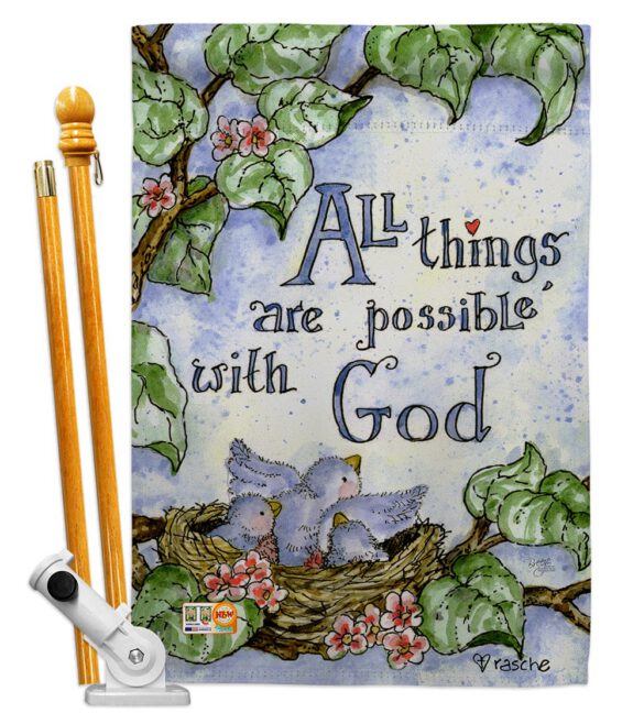All Things Are Possible With God - Impressions Decorative Garden Flag G165110-BO - Image 6