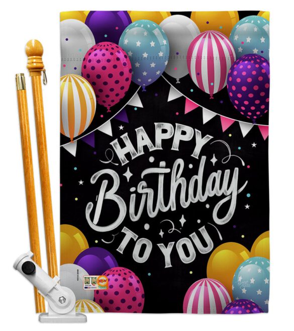 Birthday to You - Party & Celebration Special Occasion Vertical Impressions Decorative Flags HG115150 Made In USA - Image 5