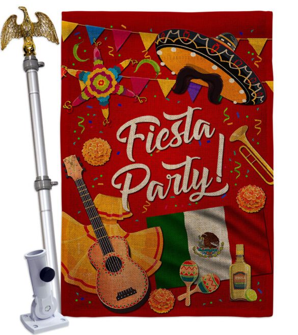 Fiesta Party - Party & Celebration Special Occasion Vertical Impressions Decorative Flags HG115176 Made In USA - Image 19