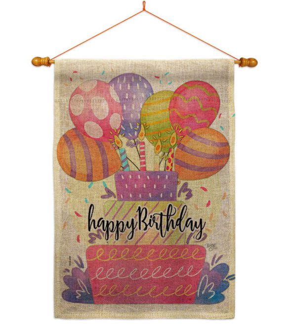 Happy Birthday Balloon - Party & Celebration Special Occasion Vertical Impressions Decorative Flags HG115182 Made In USA - Image 20