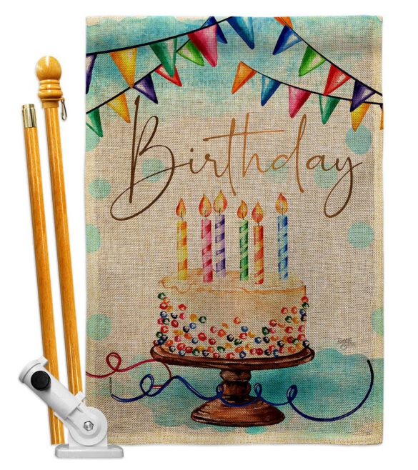Birthday - Party & Celebration Special Occasion Vertical Impressions Decorative Flags HG115260 Made In USA - Image 17