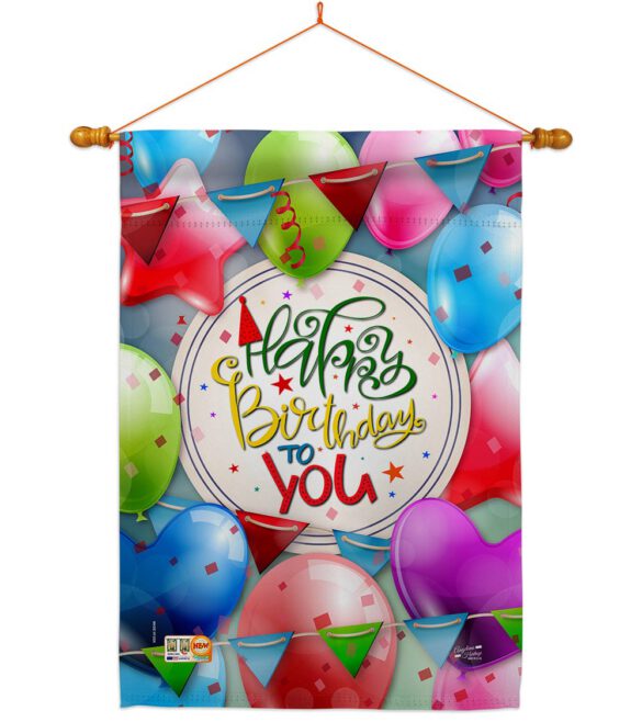 Celebrate Birthday - Party & Celebration Special Occasion Vertical Impressions Decorative Flags HG137081 Made In USA - Image 14
