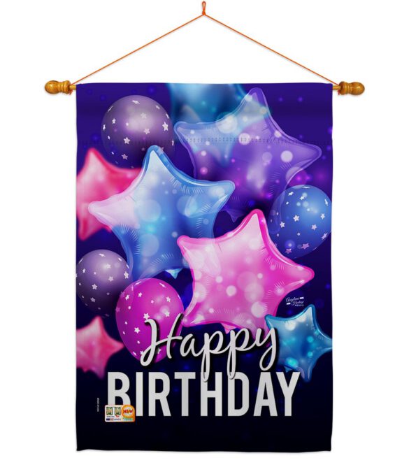 Happy Birthday Balloon - Party & Celebration Special Occasion Vertical Impressions Decorative Flags HG137180 Made In USA - Image 10
