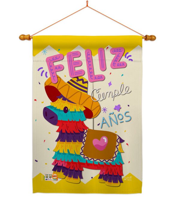 Feliz Cumpleaños - Party & Celebration Special Occasion Vertical Impressions Decorative Flags HG137194 Made In USA - Image 10