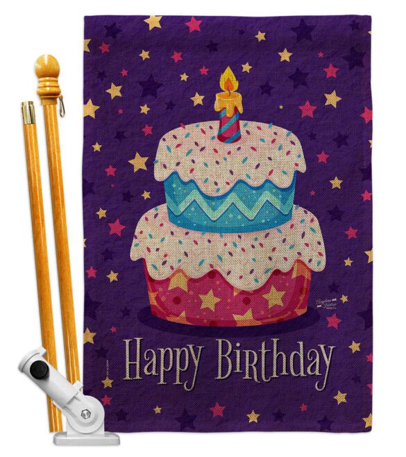 Celerate Birthday - Party & Celebration Special Occasion Vertical Impressions Decorative Flags HG137417 Made In USA - Image 15