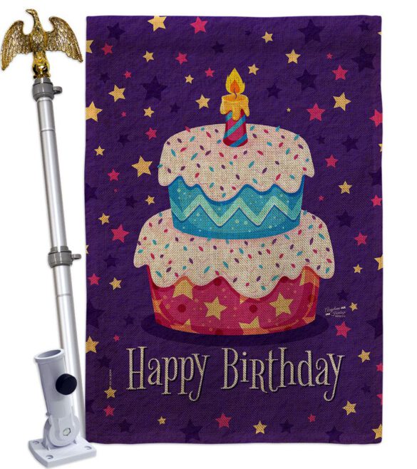 Celerate Birthday - Party & Celebration Special Occasion Vertical Impressions Decorative Flags HG137417 Made In USA - Image 19