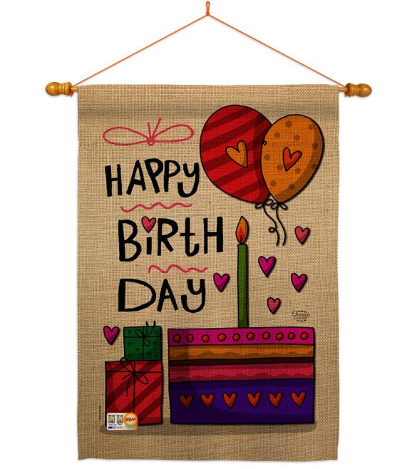 Happy Birth Day - Party & Celebration Special Occasion Vertical Impressions Decorative Flags HG192184 Made In USA - Image 10