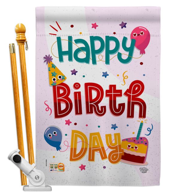 Cute Birthday - Party & Celebration Special Occasion Vertical Impressions Decorative Flags HG192209 Made In USA - Image 5