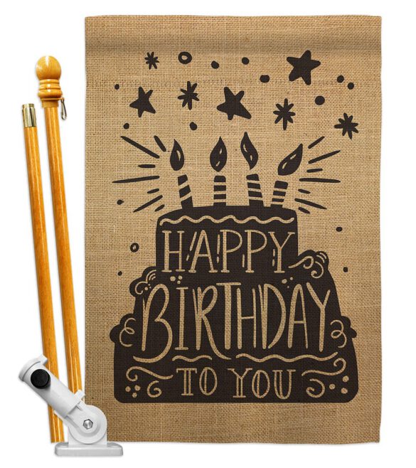 Happy Birthday to You - Party & Celebration Special Occasion Vertical Impressions Decorative Flags HG192223 Made In USA - Image 5