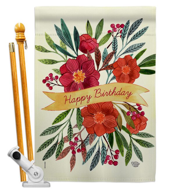 Happy Birthday - Party & Celebration Special Occasion Vertical Impressions Decorative Flags HG192449 Made In USA - Image 5