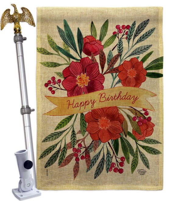 Happy Birthday - Party & Celebration Special Occasion Vertical Impressions Decorative Flags HG192449 Made In USA - Image 19
