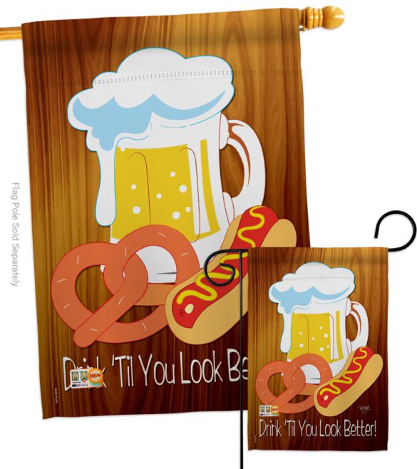 Drink 'Til You Look Better - Party & Celebration Special Occasion Vertical Impressions Decorative Flags HG115065 Made In USA - Image 3