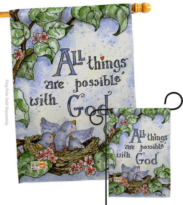 All Things Are Possible With God - Impressions Decorative Garden Flag G165110-BO - Image 4