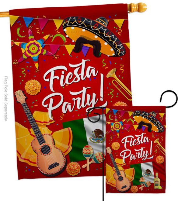 Fiesta Party - Party & Celebration Special Occasion Vertical Impressions Decorative Flags HG115176 Made In USA - Image 3