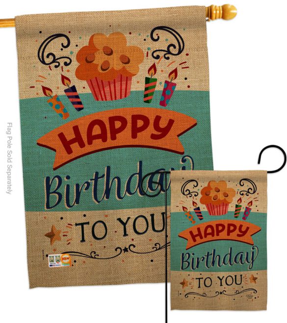 Birthday to You - Party & Celebration Special Occasion Vertical Impressions Decorative Flags HG192197 Made In USA - Image 3