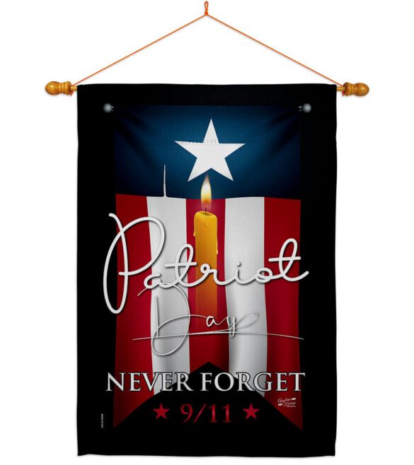 9/11 Never Forget - Patriotic Americana Horizontal Impressions Decorative Flags HG130395 Made In USA - Image 22