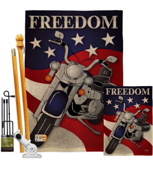 Freedom - Patriotic Americana Vertical Impressions Decorative Flags HG111045 Made In USA - Image 17