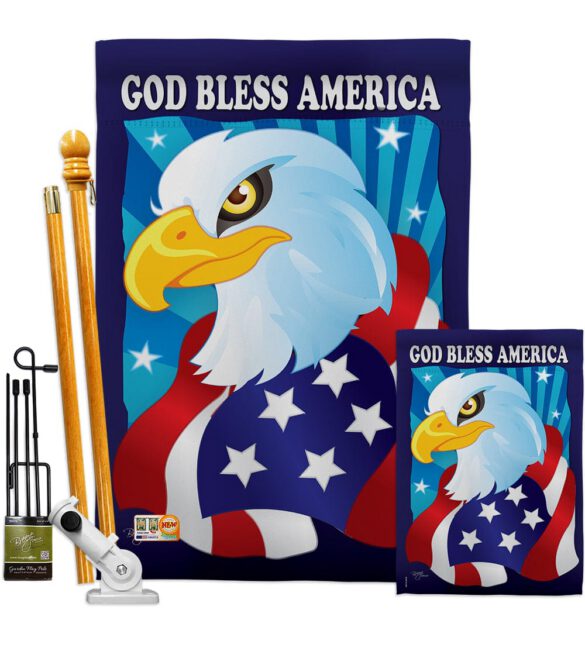 Freedom Eagle - Patriotic Americana Vertical Impressions Decorative Flags HG111051 Imported - Image 6