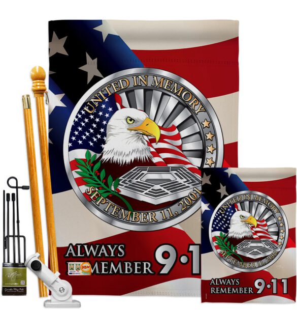 Always Remember - Patriotic Americana Vertical Impressions Decorative Flags HG111063 Made In USA - Image 7