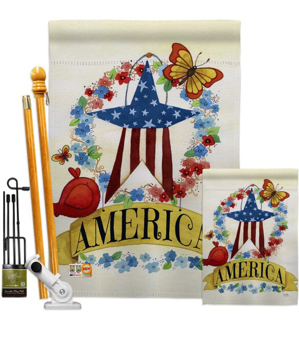 America Banner Star - Patriotic Americana Vertical Impressions Decorative Flags HG111073 Made In USA - Image 7