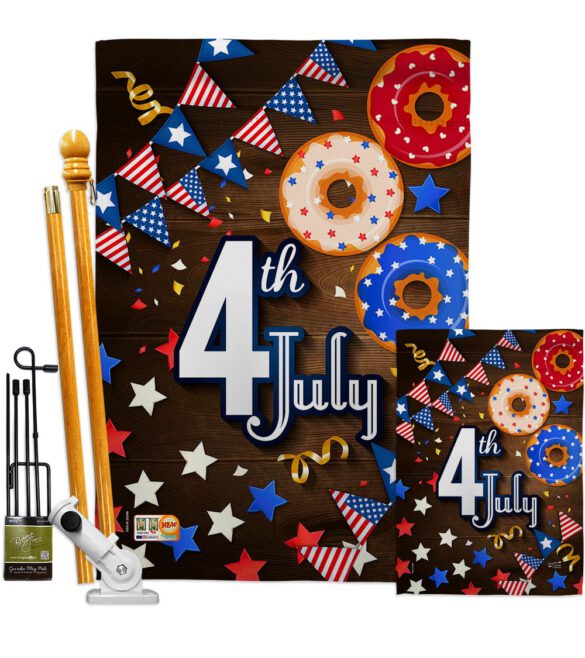 4th July - Patriotic Americana Vertical Impressions Decorative Flags HG137203 Made In USA - Image 7