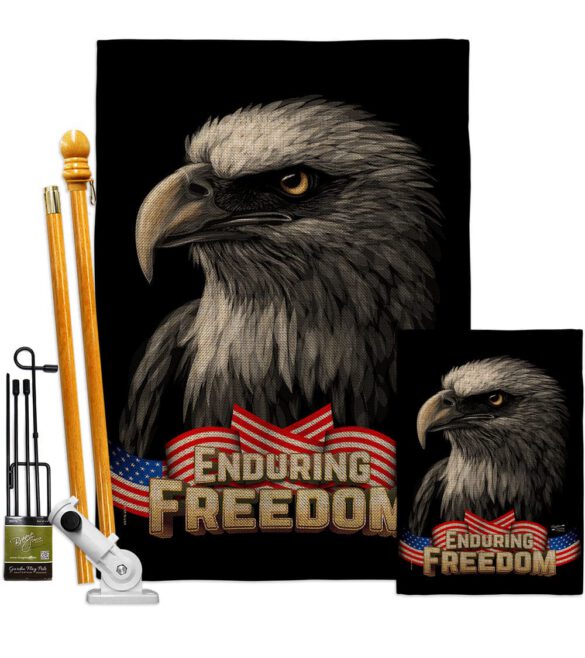 Enduring Freedom - Patriotic Americana Vertical Impressions Decorative Flags HG137372 Made In USA - Image 16