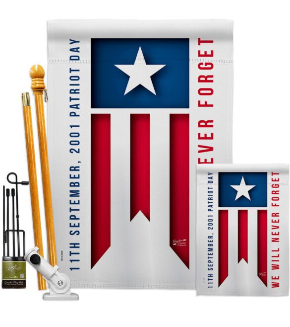 9/11 Day - Patriotic Americana Vertical Impressions Decorative Flags HG137592 Made In USA - Image 7