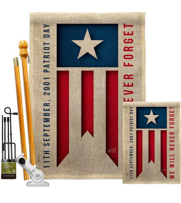 9/11 Day - Patriotic Americana Vertical Impressions Decorative Flags HG137592 Made In USA - Image 19