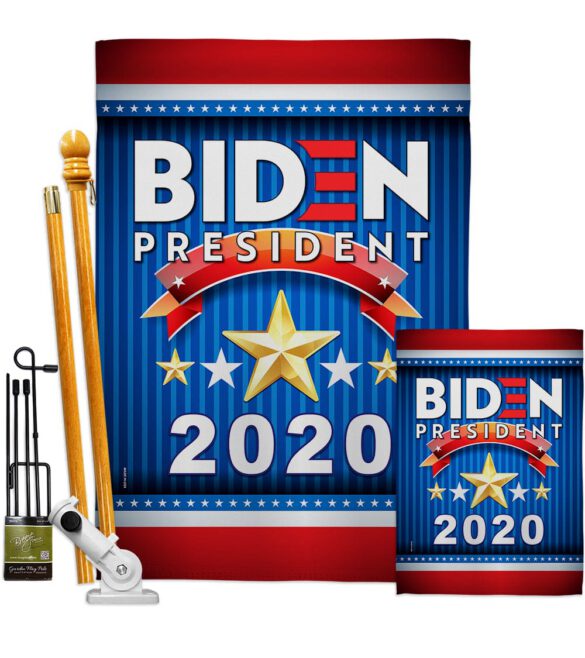 Biden 2020 President - Patriotic Americana Vertical Impressions Decorative Flags HG170076 Made In USA - Image 6