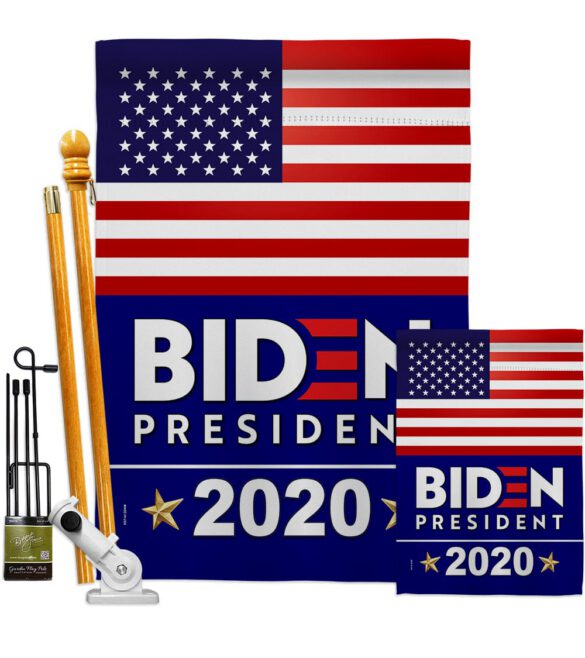 2020 Biden - Patriotic Americana Vertical Impressions Decorative Flags HG170077 Made In USA - Image 7