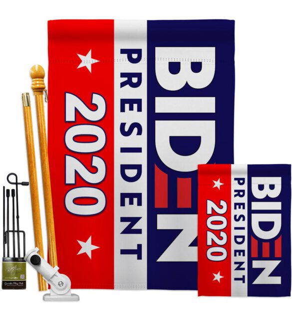 2020 Joe Biden - Patriotic Americana Vertical Impressions Decorative Flags HG170078 Made In USA - Image 7
