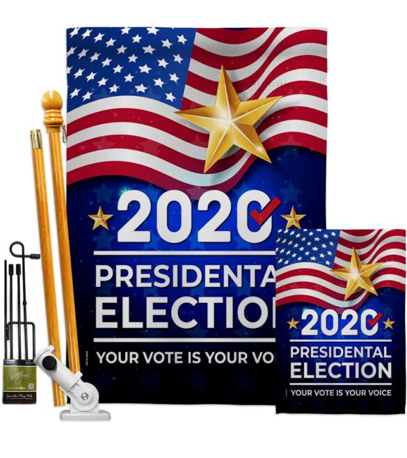 2020 Election - Patriotic Americana Vertical Impressions Decorative Flags HG170125 Made In USA - Image 7