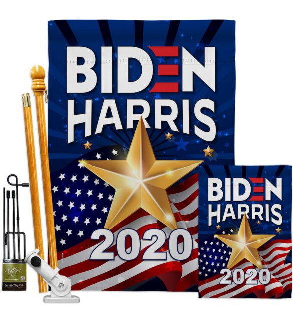 2020 Biden Harris - Patriotic Americana Vertical Impressions Decorative Flags HG170129 Made In USA - Image 7
