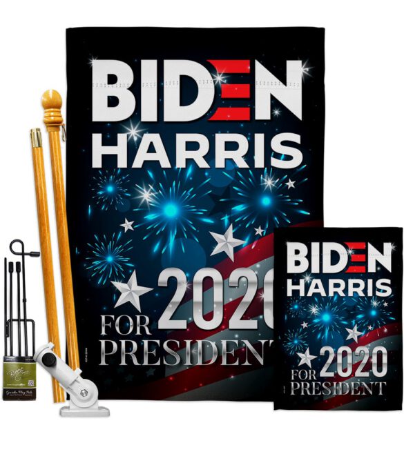 Biden for President - Patriotic Americana Vertical Impressions Decorative Flags HG170142 Made In USA - Image 6