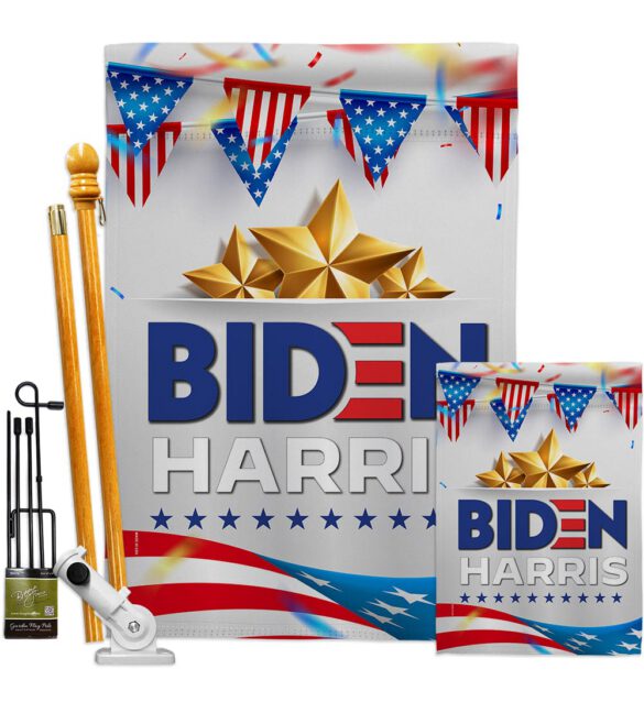 Biden Harris For 2020 - Patriotic Americana Vertical Impressions Decorative Flags HG170144 Made In USA - Image 6