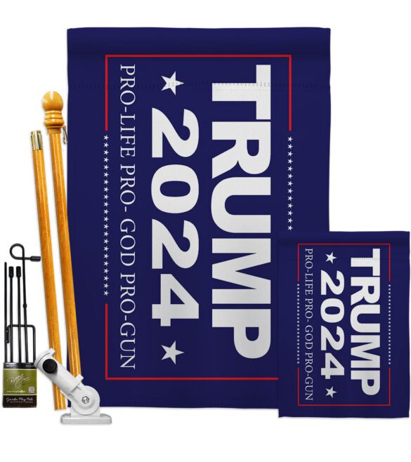 2024 Trump Pro Life - Patriotic Americana Vertical Impressions Decorative Flags HG170208 Made In USA - Image 7