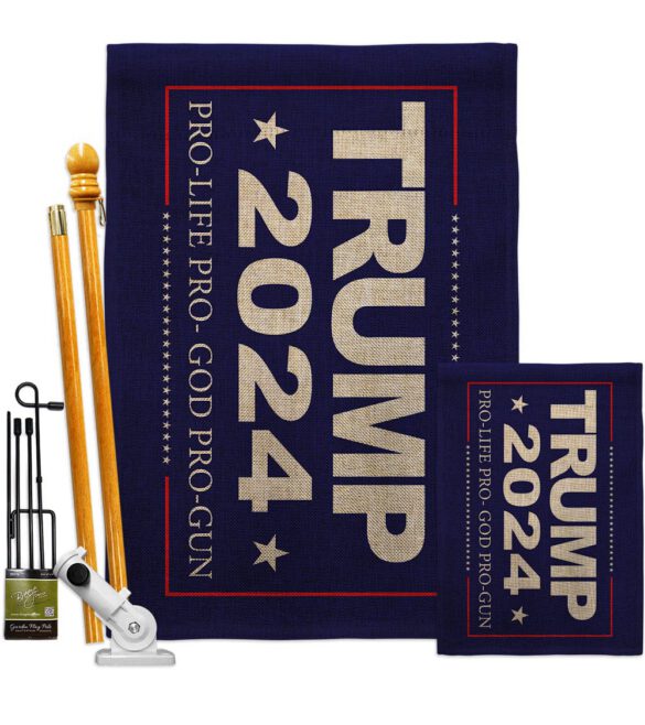 2024 Trump Pro Life - Patriotic Americana Vertical Impressions Decorative Flags HG170208 Made In USA - Image 19