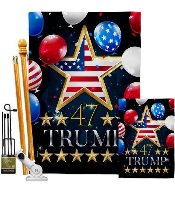 47 Trump - Patriotic Americana Vertical Impressions Decorative Flags HG192327 Made In USA - Image 7