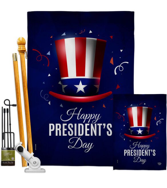 Happy President's Day - Patriotic Americana Vertical Impressions Decorative Flags HG192446 Made In USA - Image 6