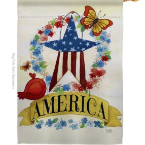 House Flag Patriotic H111073